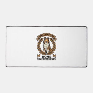 Hunde-Liebe-Shirt Vintage-Gravur Lorbeer-Design_1 Schreibtischunterlage