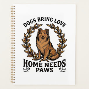 Hunde-Liebe-Shirt Vintage-Gravur Lorbeer-Design (2 Planer