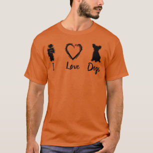 Hunde lieben lustig T-Shirt