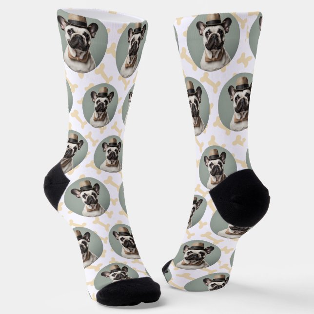 Hunde Liebhaber Ein Foto Spaß Haustier Socken (Gewinkelt)