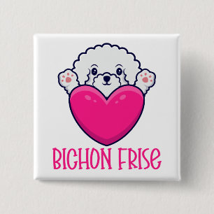 Hunde-Liebhaber-Geschenk Rettung Mom Süße Bichon F Button