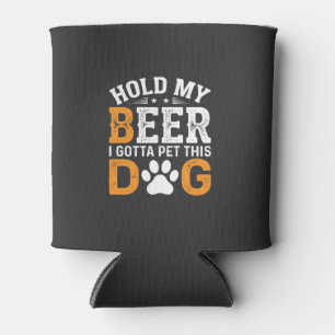Hunde-Liebhaber halt mein Bier Dosenkühler