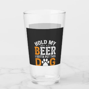 Hunde-Liebhaber halt mein Bier Glas
