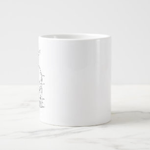 Hunde-Liebhaber-Kaffeetasse, Beagle-Illustration Jumbo-Tasse