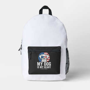 Hunde Liebhaber Mein Hund Ist Mein Herz Bedruckter Rucksack