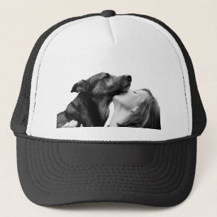 Hunde-Liebhaber-Mütze – Foto-Kappe mit Mensch und Truckerkappe