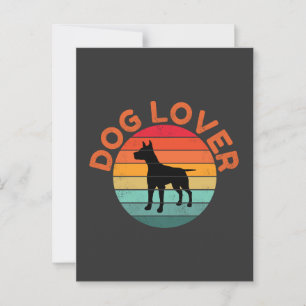 HUNDE LIEBHABER POSTKARTE