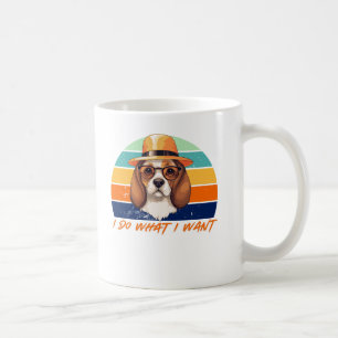Hunde Liebhaber Retro Vintage Ich mache was ich wi Kaffeetasse