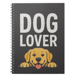 Hunde Liebhaber Süße Hunde Illustration Typografie Notizblock