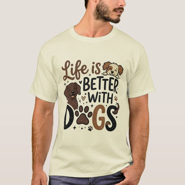 HUNDE LIEBHABER T-SHIRTS (Vorderseite)
