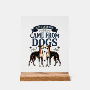Hunde-Liebhaber-Zitat Vintage-Gravur-Hound-Typogra Acrylschild