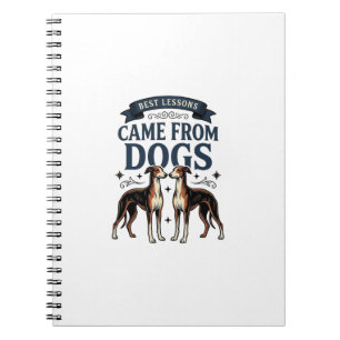 Hunde-Liebhaber-Zitat Vintage-Gravur-Hound-Typogra Notizblock