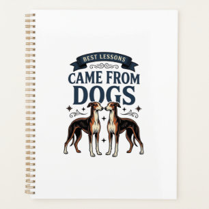 Hunde-Liebhaber-Zitat Vintage-Gravur-Hound-Typogra Planer