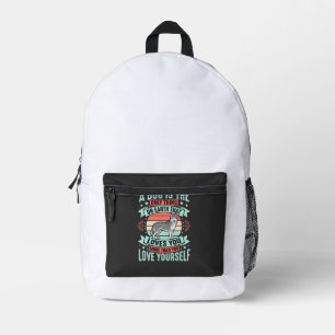 Hunde-Liebhaber-Zitat Vintage Husky Grafik Bedruckter Rucksack