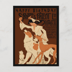 Hunde-Liebhaber zum Geburtstag alles Gute Postkarte