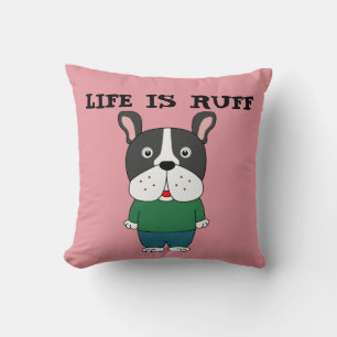 HUNDE LIEBT DURCH PILLOW, DAS LEBEN IST DURCH PILL KISSEN