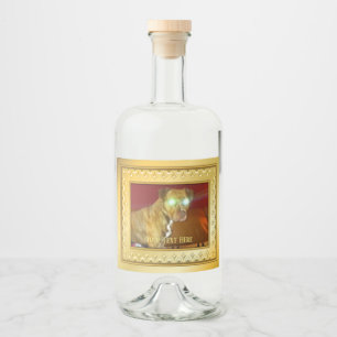 Hunde-Liquor-Etikett Alkoholflaschenetikett