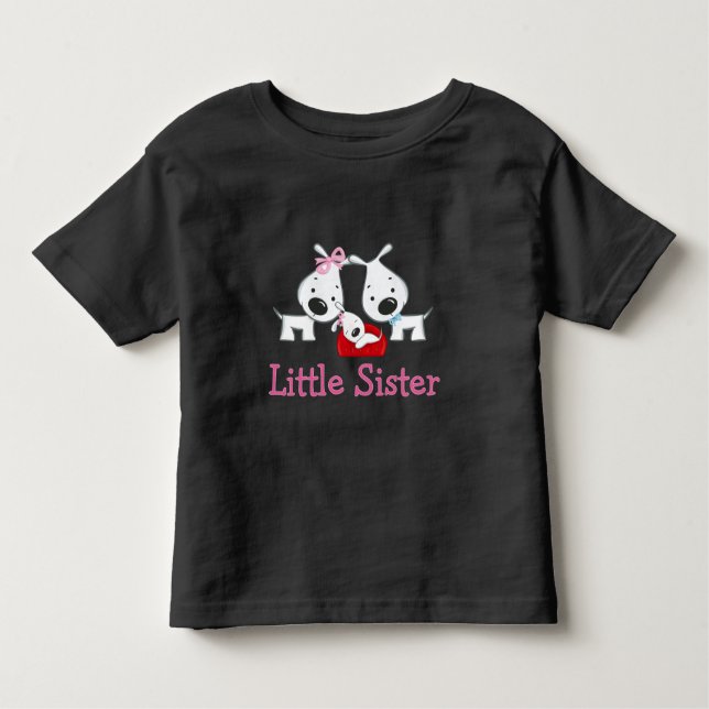 Hunde Little Sister Kleinkind T-shirt (Vorderseite)