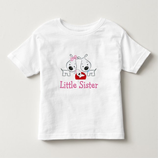 Hunde Little Sister Kleinkind T-shirt (Vorderseite)
