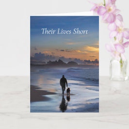 Hunde Loss Beileid Beileid Wanderhund Karte