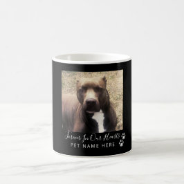 Hunde Loss Pet Memorial Foto Schwarz Personalisier Kaffeetasse