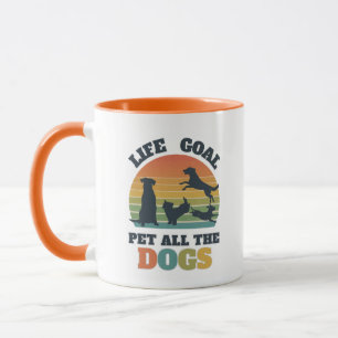Hunde Lover Life Goal Design for Animal Rescue Sup Tasse