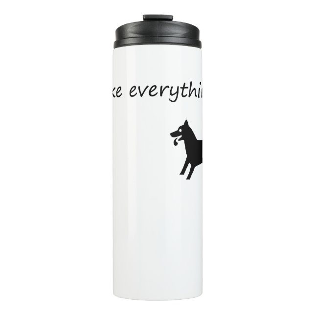 Hunde machen alles besser thermosbecher (Vorderseite)