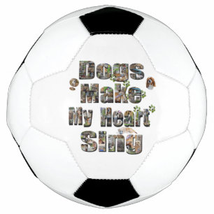 Hunde machen das Logo "Mein Herz sing Picture", Fußball