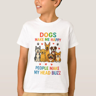 Hunde machen mich glücklich – Menschen bringen mei T-Shirt
