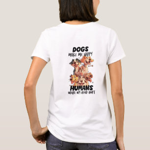 Hunde machen mich glücklich niedlich T-Shirt
