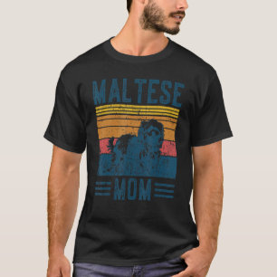 Hunde maltesische Mama Vintag maltesische Mama T-Shirt