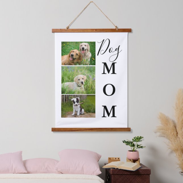 Hunde Mama 3 Fotocollage Holztäfelung Wandteppiche (Schlafzimmer)