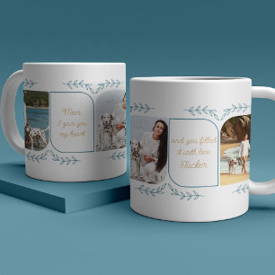 Hunde Mama 3 Vertikales Foto Liebende Worte Weibch Kaffeetasse