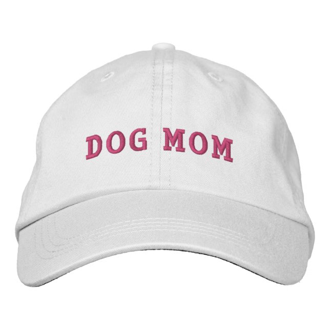 Hunde-Mama bestickt Hat Niedlichen Funny-Geschenk Bestickte Baseballkappe (Vorderseite)