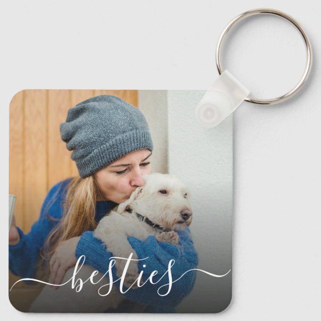 Hunde-Mama-Besties  Schlüsselanhänger (Rückseite)