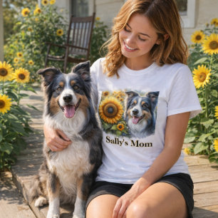 Hunde Mama Border Collie T - Shirt