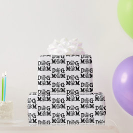 Hunde Mama Buffalo Karierte Hundeausdrucke Geschenkpapier