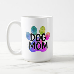 Hunde-Mama bunte Pfote Haustierliebhaberin Muttert Kaffeetasse