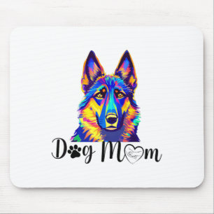 Hunde Mama Coole Farbige Deutsche Schäferhirte Her Mousepad