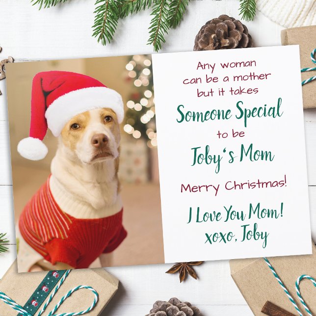 Hunde Mama Custom Haustier Foto Frohe Weihnachten (Von Creator hochgeladen)