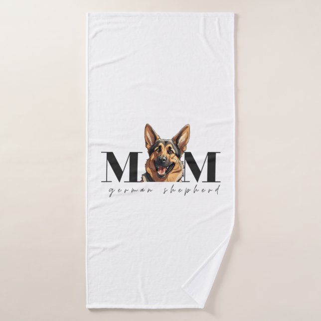 Hunde Mama DEUTSCHE SCHEPHERD DOG Klassischer T -  Badehandtuch (Badehandtuch)