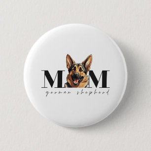 Hunde Mama DEUTSCHE SCHEPHERD DOG Klassischer T -  Button