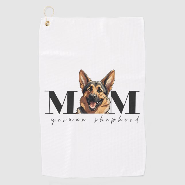 Hunde Mama DEUTSCHE SCHEPHERD DOG Klassischer T -  Golfhandtuch (Vorderseite)