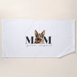 Hunde Mama DEUTSCHE SCHEPHERD DOG Klassischer T -  Strandtuch