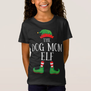 Hunde Mama Elf Matching Xmas Weihnachten T-Shirt
