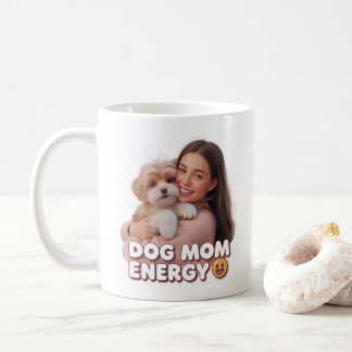 Hunde-Mama-Energie - trendiges Hunde-Mama-Design Kaffeetasse