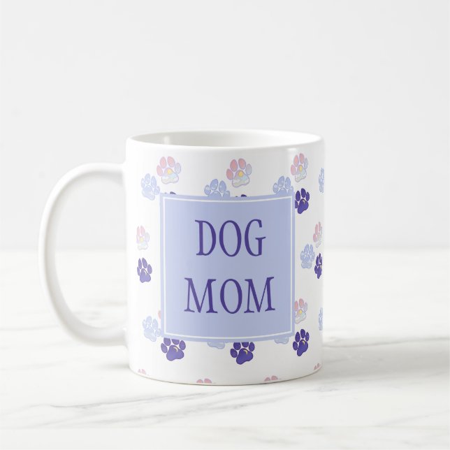 Hunde Mama Farbige Paws Tasse (Links)