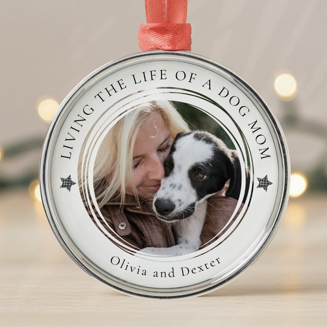 Hunde Mama Foto Personalisiert halten Ornament Aus Metall (Von Creator hochgeladen)