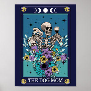 Hunde Mama Funny Tarot Poster