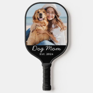 Hunde-Mama Gegründet Foto-Geschenk Pickleball Schläger
